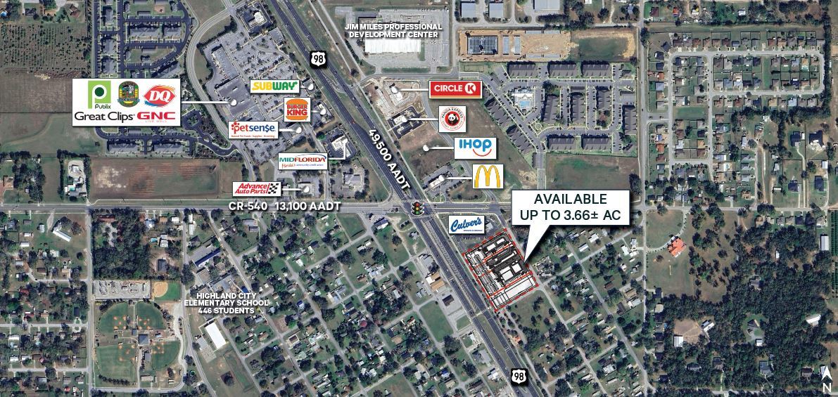 Central Ave & 3rd St SE, Lakeland, FL à louer Aérien– Image 1 sur 3