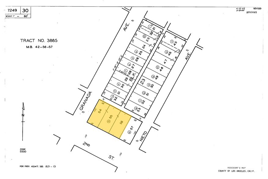 5101 E 2nd St, Long Beach, CA à vendre - Plan cadastral – Image 1 sur 1