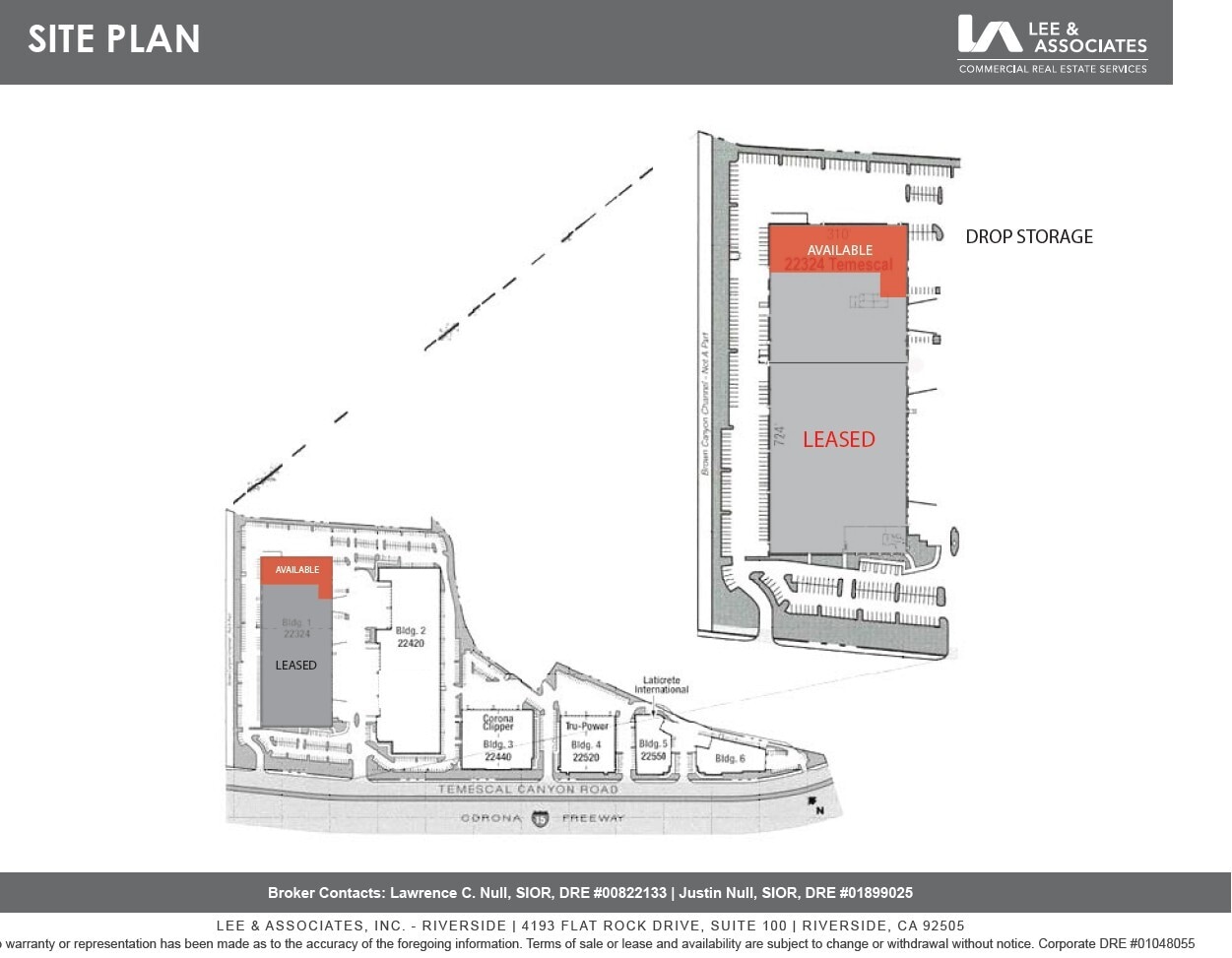22324 Temescal Canyon Rd, Corona, CA à louer Plan d’étage– Image 1 sur 1