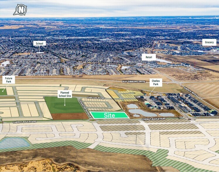 Chérot Blvd, St. Albert, AB à vendre - Aérien – Image 2 sur 2