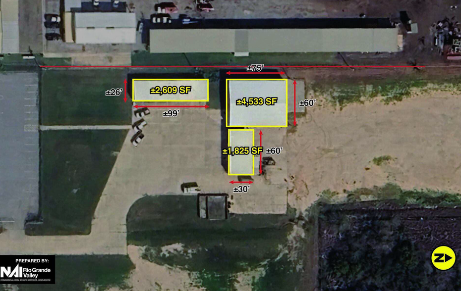 2118 Vo Tech, Weslaco, TX à louer - Aérien – Image 2 sur 3