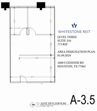 2600 S Gessner Rd, Houston, TX à louer Plan d’étage– Image 1 sur 1