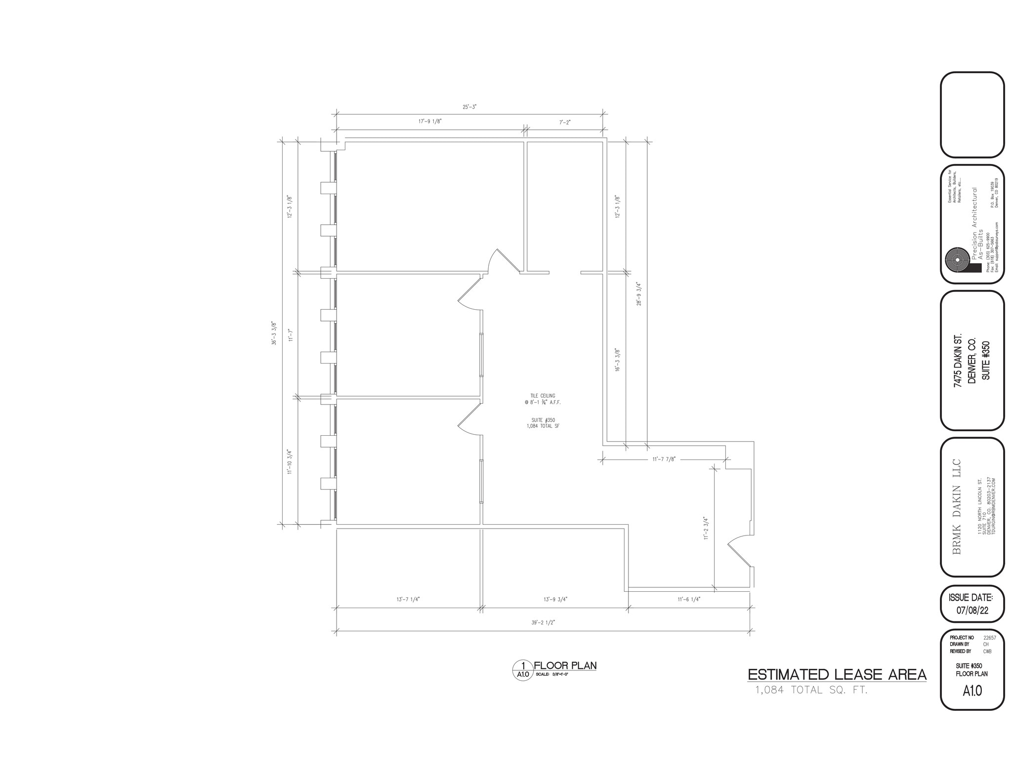 7475 Dakin St, Denver, CO à louer Plan de site– Image 1 sur 1