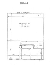 300-330 Detroit Ave, Monroe, MI à louer Plan d’étage– Image 1 sur 1