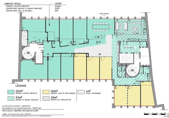 Plus de détails pour 20 Rue Quentin-Bauchart, Paris - Bureau à louer