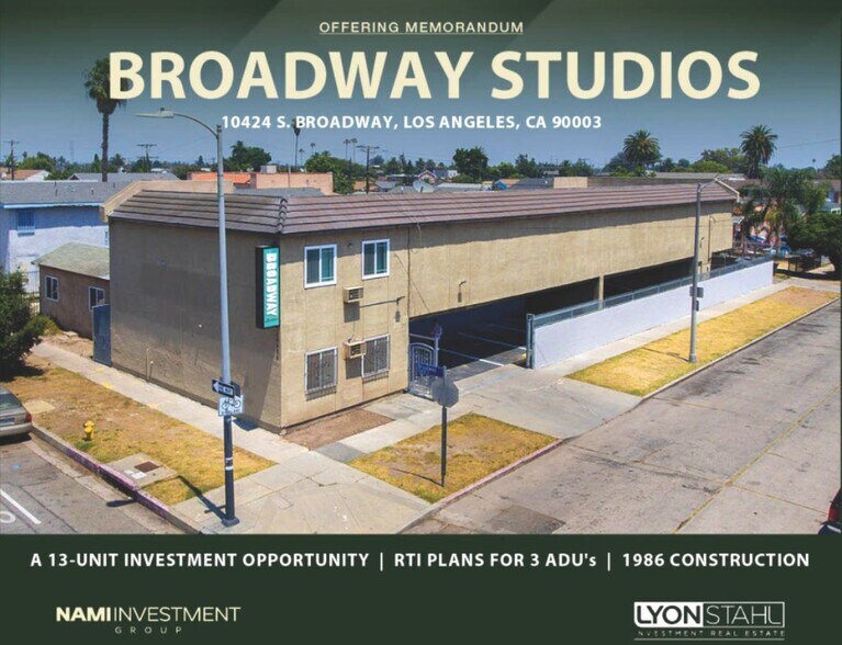 10424 S Broadway, Los Angeles, CA à vendre - Photo de l’immeuble – Image 1 sur 10
