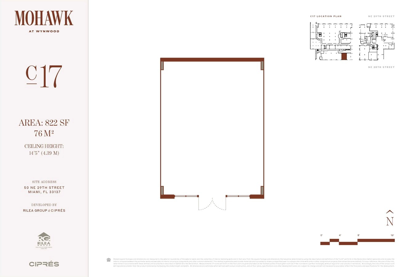 50 NE 29th St, Miami, FL 33137 - Lot C-17 -  - Plan d’étage - Image 1 of 1