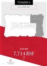 800 E Colorado Blvd, Pasadena, CA à louer Plan d’étage– Image 1 sur 1