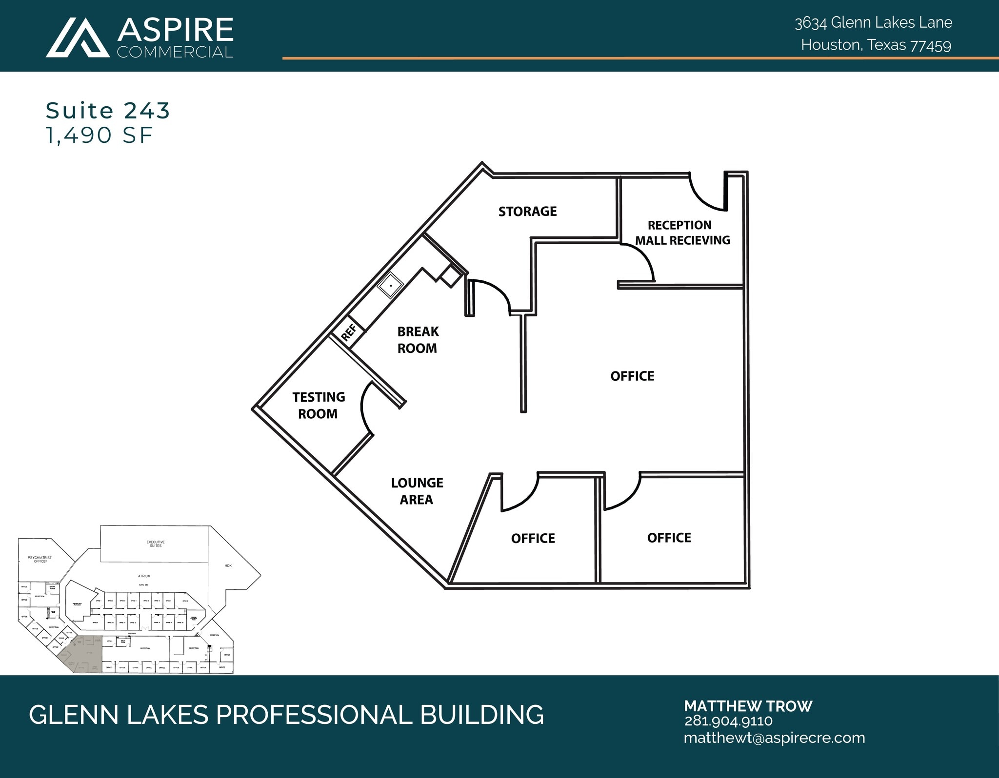 3634 Glenn Lakes Lane, Missouri City, TX à louer Plan d’étage– Image 1 sur 1