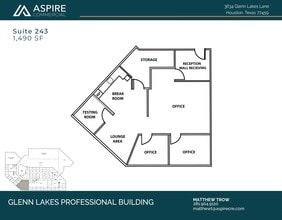 3634 Glenn Lakes Lane, Missouri City, TX à louer Plan d’étage– Image 1 sur 1