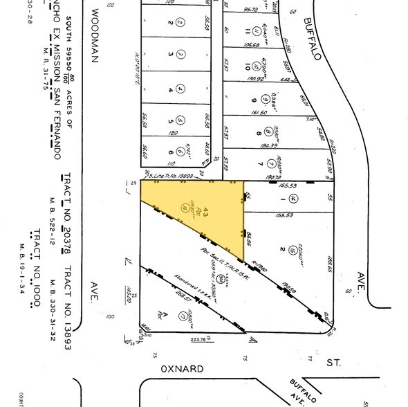 6016-6024 Woodman Ave, Van Nuys, CA à louer - Plan cadastral – Image 2 sur 2