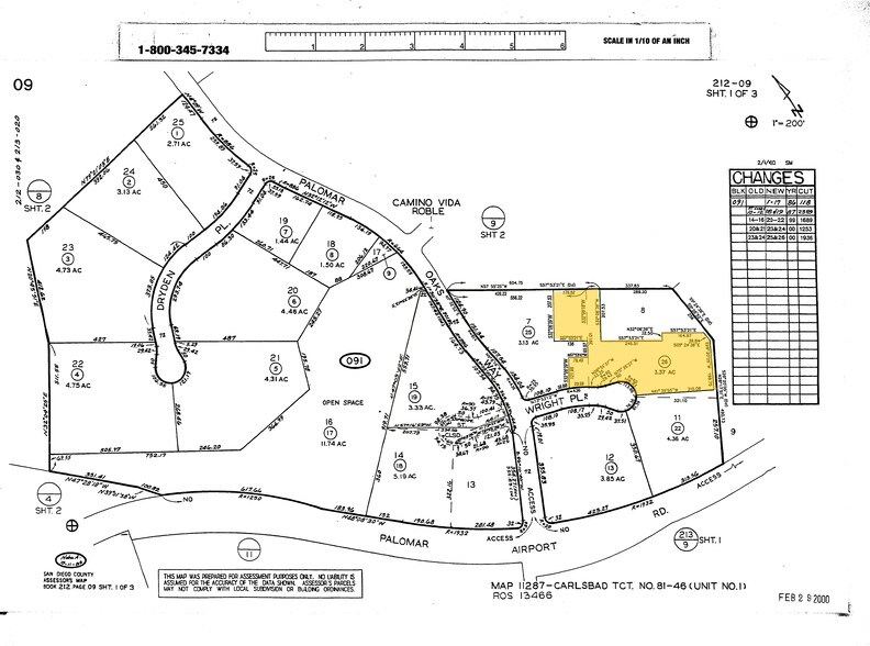 1902 Wright Pl, Carlsbad, CA à louer - Plan cadastral – Image 1 sur 14