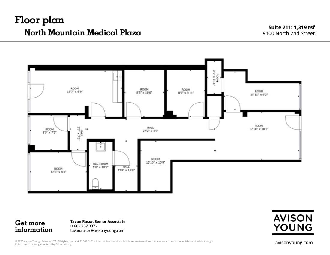 9100 N 2nd St, Phoenix, AZ à louer Plan d’étage– Image 1 sur 1