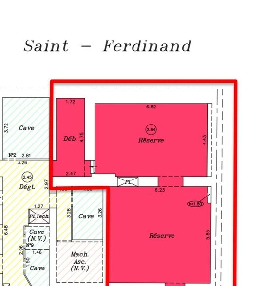 47 Rue Saint-Ferdinand, Paris à louer - Plan d’étage – Image 3 sur 4