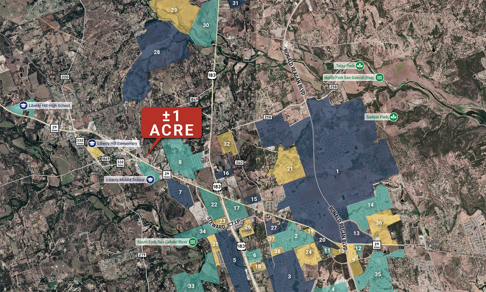 123 Bailey, Liberty Hill, TX à vendre - Aérien – Image 1 sur 1