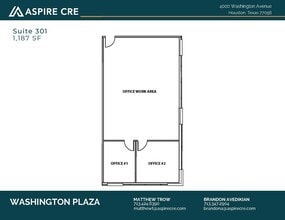 4000 Washington, Houston, TX à louer Plan d’étage– Image 1 sur 1
