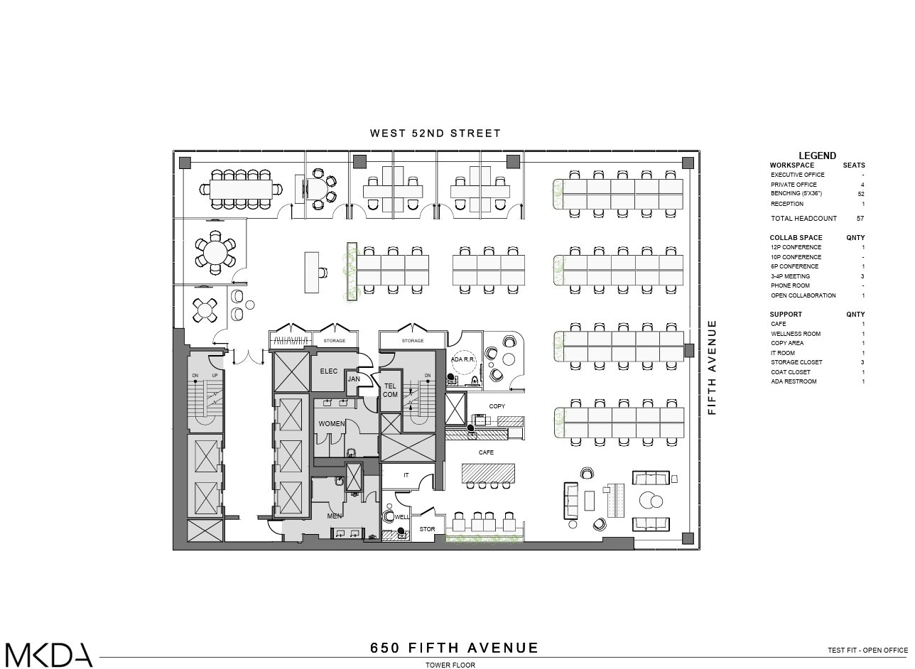 650 Fifth Ave, New York, NY à louer Plan d’étage– Image 1 sur 3