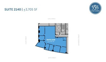 555 12th St, Oakland, CA à louer Plan d’étage– Image 1 sur 1