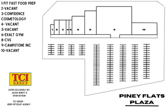 5674 Highway 11 E, Piney Flats, TN à louer Plan de site– Image 1 sur 1