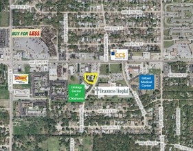 2375 N Thompkins Ave, Bethany, OK - VUE AÉRIENNE vue de carte