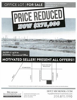 Plus de détails pour 3950 Washington Pkwy Ln, Idaho Falls, ID - Terrain à vendre