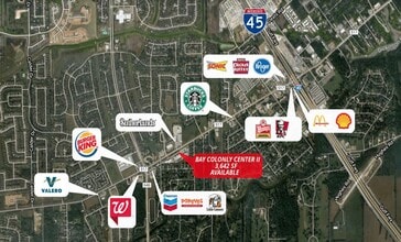 630-650 FM 517 Rd W, Dickinson, TX - Vue aérienne  vue de carte