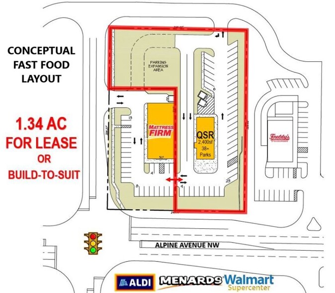 4048 Alpine Ave NW, Comstock Park, MI à louer - Photo de l’immeuble – Image 1 sur 6