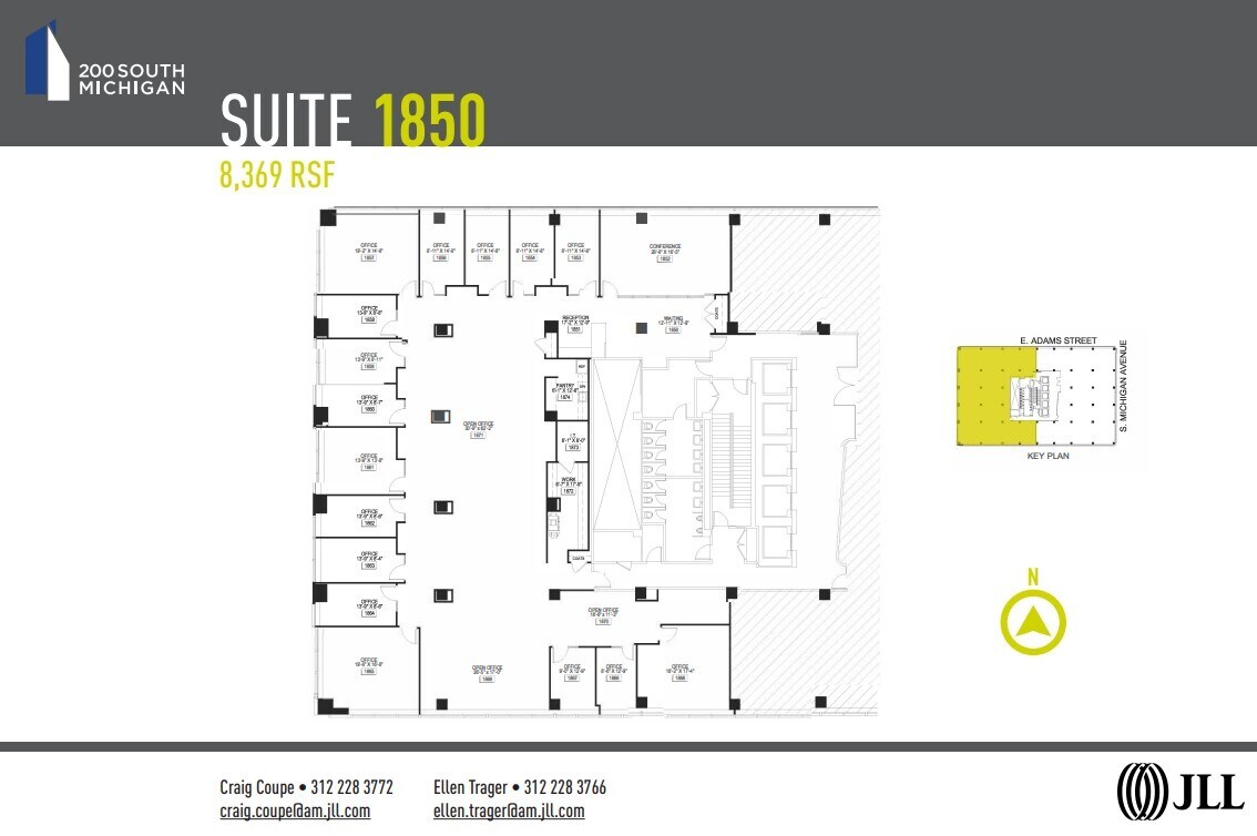 200 S Michigan Ave, Chicago, IL à louer Plan d’étage– Image 1 sur 1