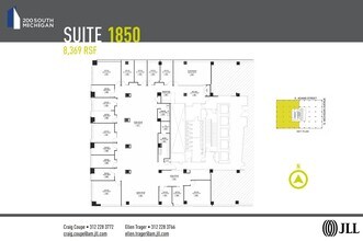 200 S Michigan Ave, Chicago, IL à louer Plan d’étage– Image 1 sur 1