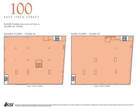 100 E 170th St, Bronx, NY à louer Plan d’étage– Image 2 sur 3
