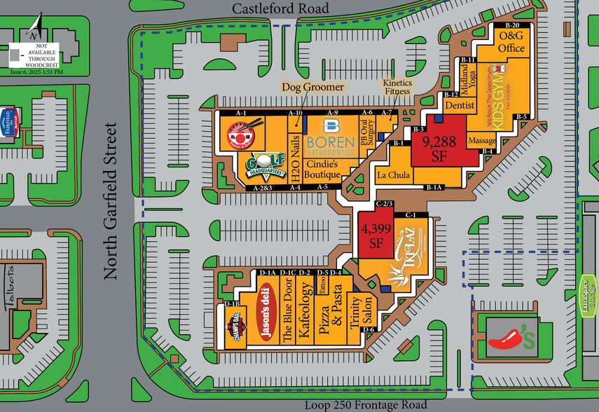 4610 N Garfield St, Midland, TX à louer - Plan de site – Image 2 sur 23