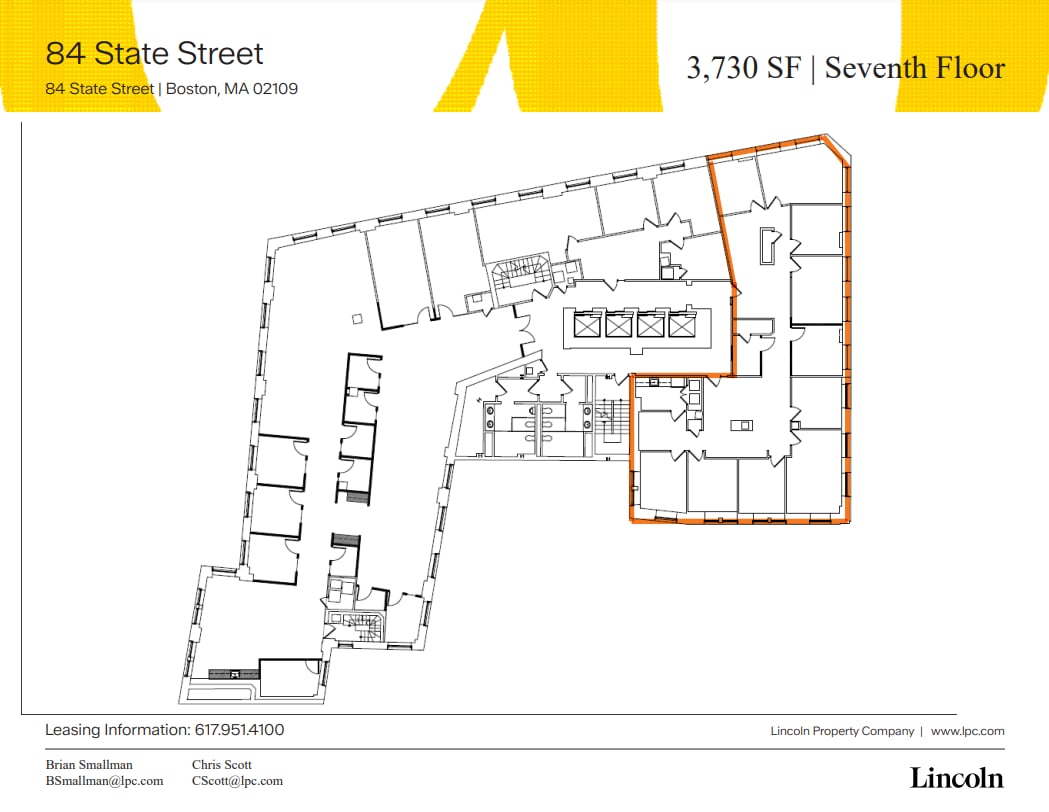 84 State St, Boston, MA à louer Plan d’étage– Image 1 sur 1