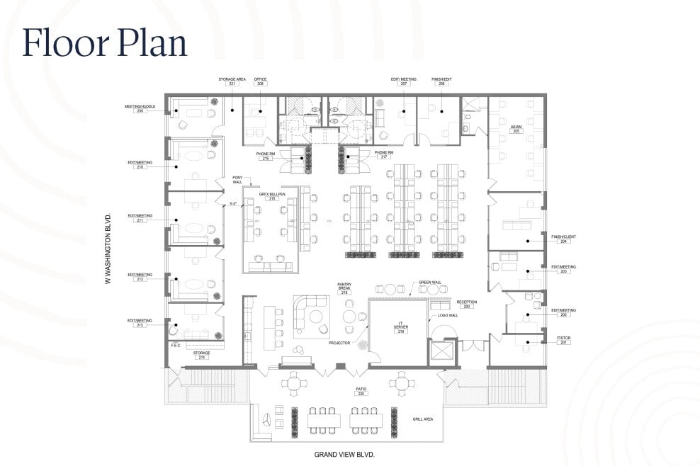 12211 W Washington Blvd, Los Angeles, CA à louer Plan d’étage– Image 1 sur 1