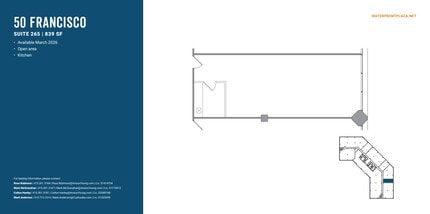 50 Francisco St, San Francisco, CA à louer Plan d’étage– Image 1 sur 1