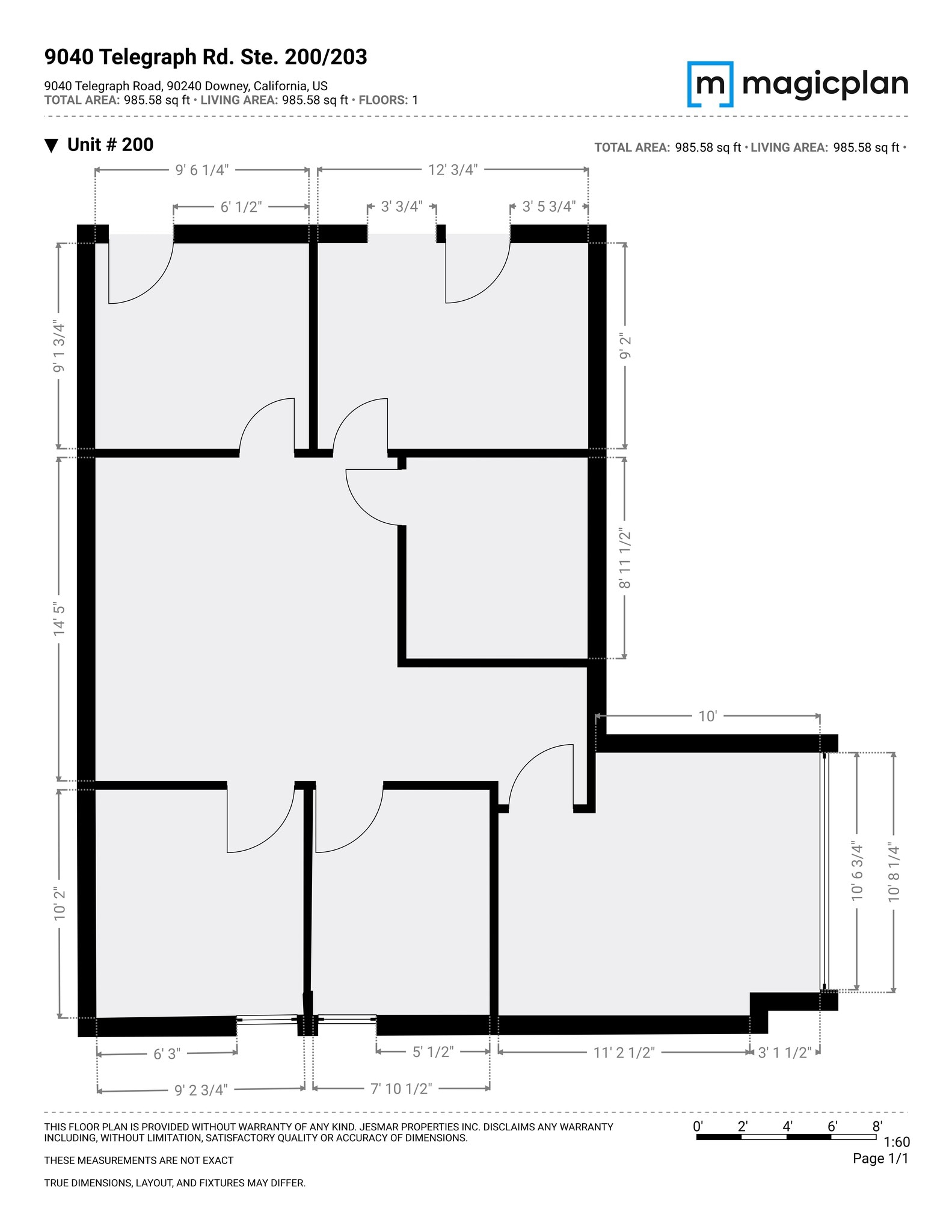 9040 Telegraph Rd, Downey, CA à louer Plan de site– Image 1 sur 1