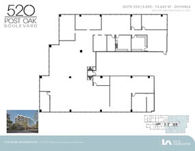 520 Post Oak Blvd, Houston, TX à louer Plan d’étage– Image 1 sur 1