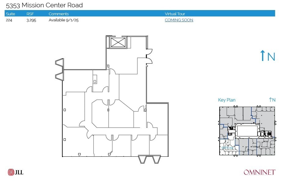 5333 Mission Center Rd, San Diego, CA à louer Plan d’étage– Image 1 sur 1