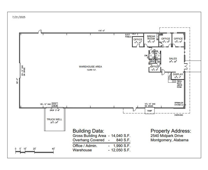 2540 Midpark Rd, Montgomery, AL à louer - Plan d’étage – Image 2 sur 4