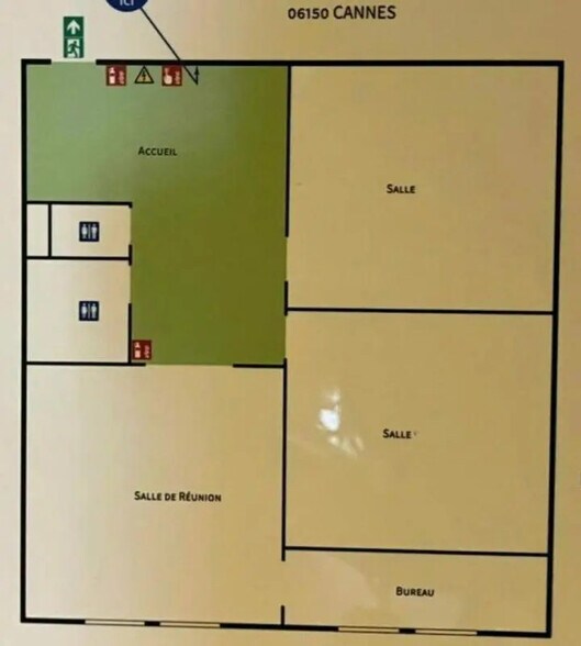 Bureau dans CANNES-LA-BOCCA à vendre - Plan d’étage – Image 3 sur 3