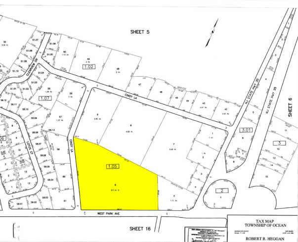 833 W Park Ave, Ocean, NJ à louer - Plan cadastral – Image 3 sur 14