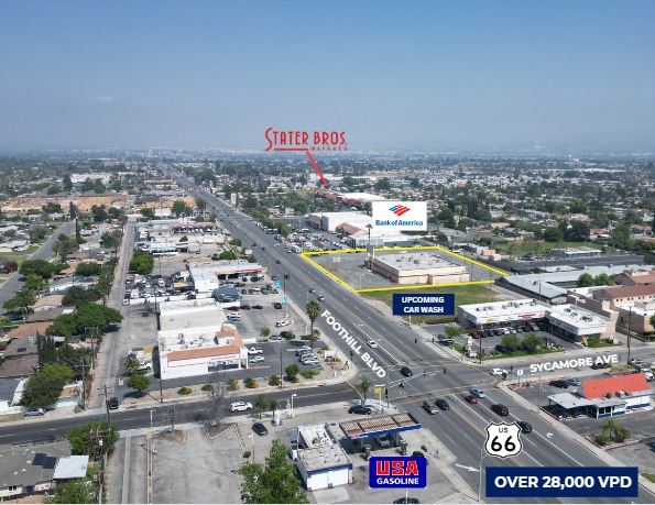 333 E Foothill Blvd, Rialto, CA à vendre - Aérien – Image 3 sur 5