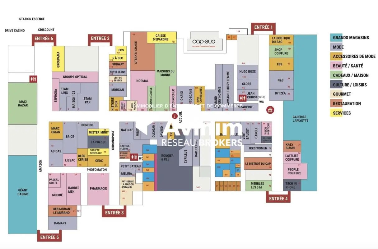 Local commercial dans Avignon à louer Plan de site– Image 1 sur 3