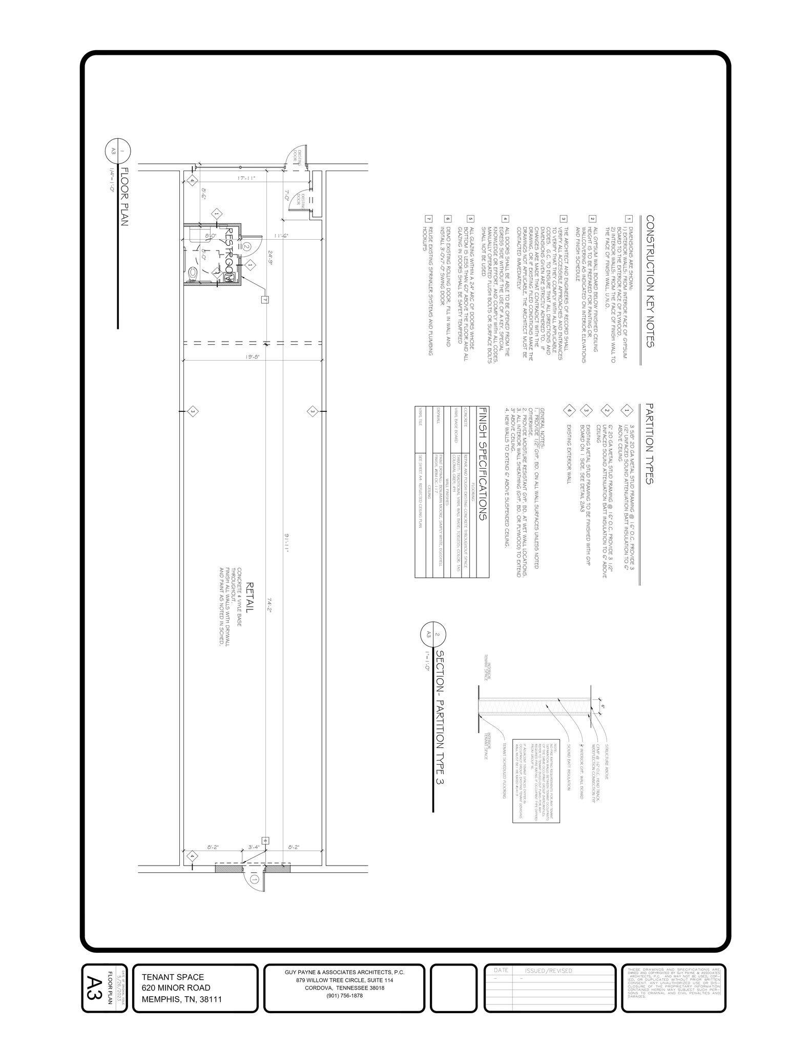 610-626 Minor Rd, Memphis, TN à louer Plan de site– Image 1 sur 1