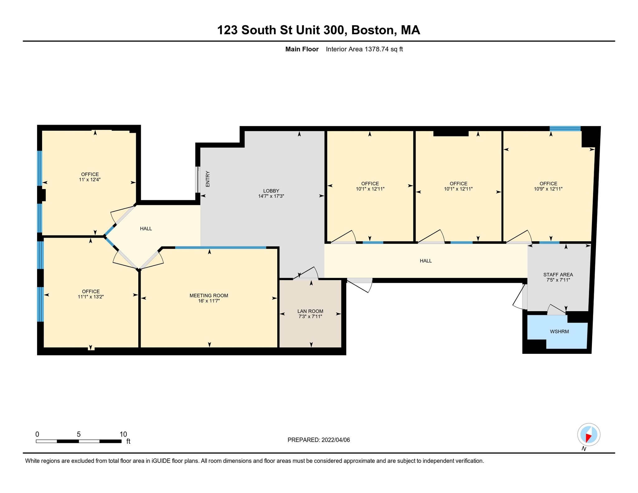 123 South St, Boston, MA à louer Plan d’étage– Image 1 sur 1