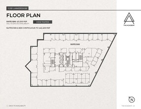 5200 Lankershim Blvd, North Hollywood, CA à louer Plan d’étage– Image 1 sur 1