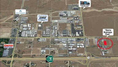W 11th St, Palmdale, CA - Vue aérienne vue de carte