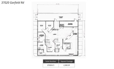 37020 Garfield Rd, Clinton Township, MI à louer Plan d’étage– Image 2 sur 2