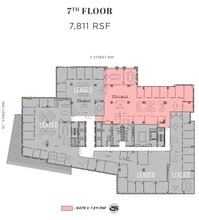 950 F St NW, Washington, DC à louer Plan d’étage– Image 1 sur 9