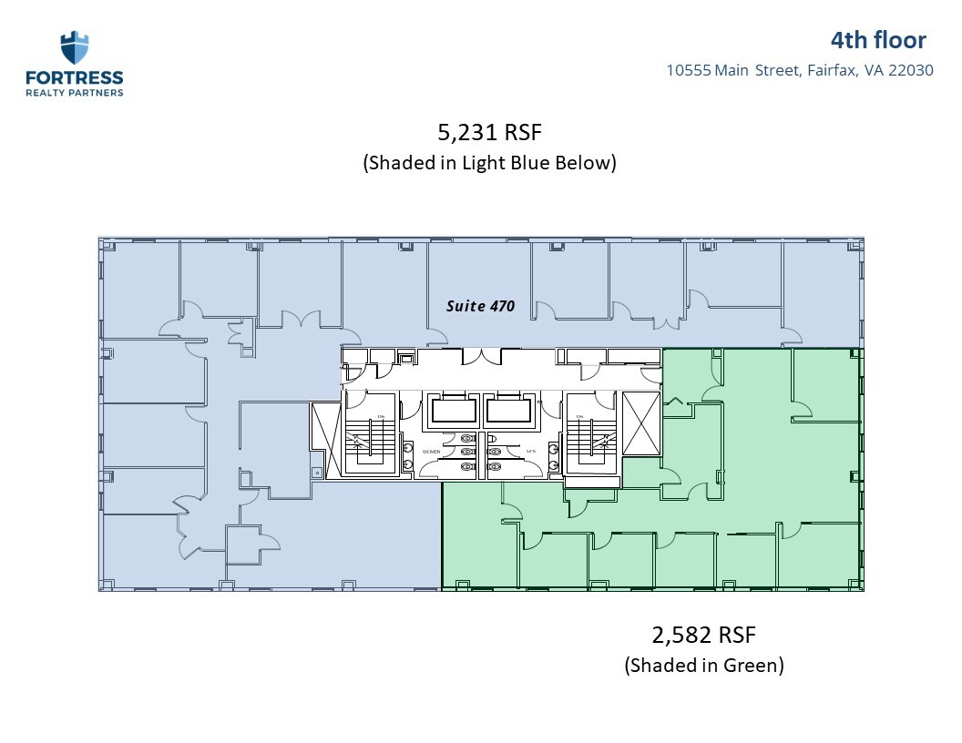 10555 Main St, Fairfax, VA à louer Plan d’étage– Image 1 sur 1