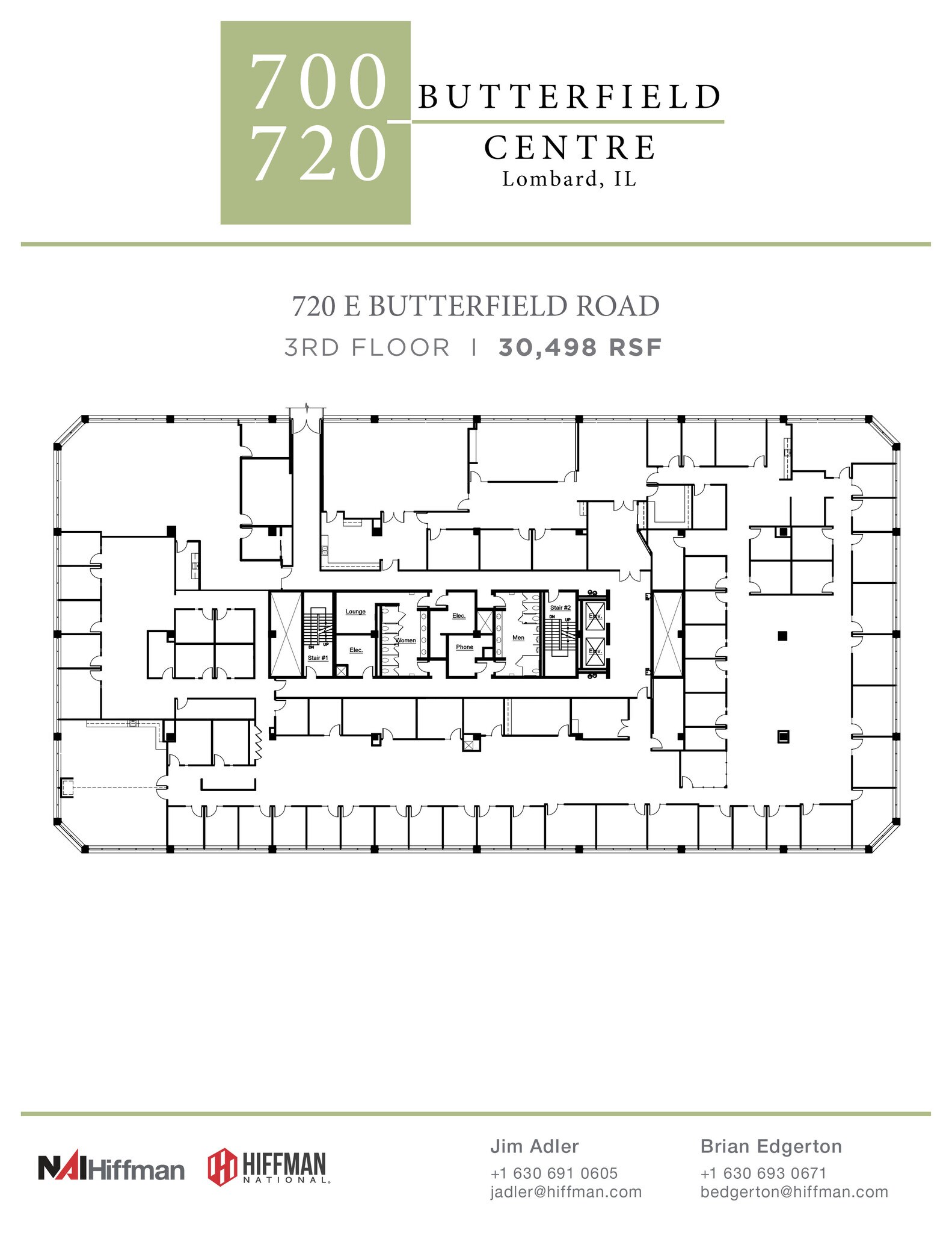 720 E Butterfield Rd, Lombard, IL à louer Plan d’étage– Image 1 sur 1